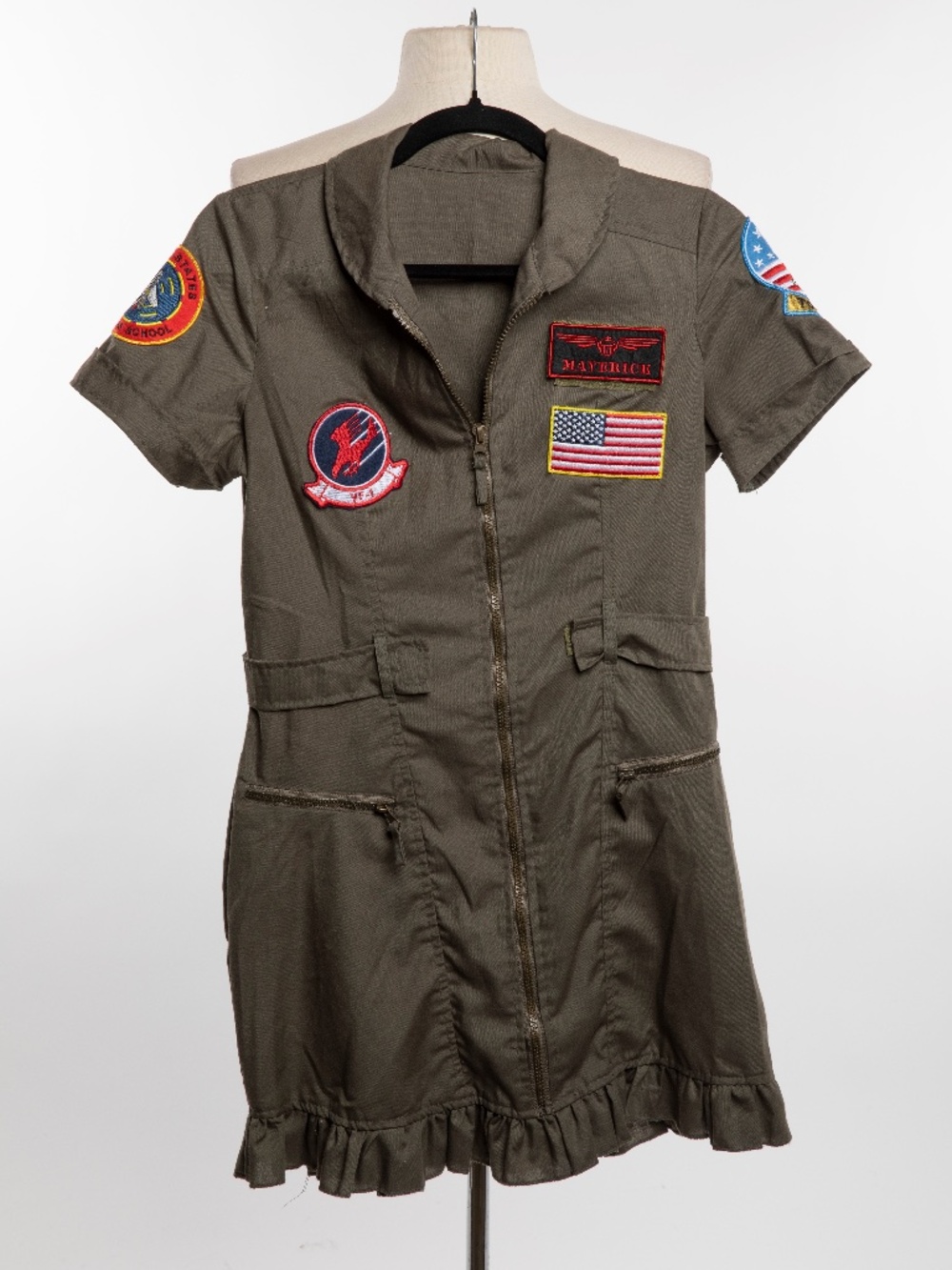 Leg Avenue Size M Women's Pilot Costume - Green